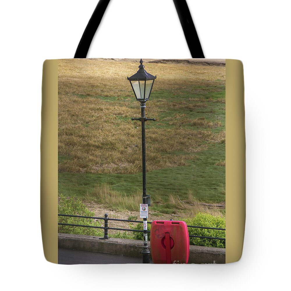 Street Tote Bag featuring the photograph Gas Light In Lytham St. Annes - England by Doc Braham