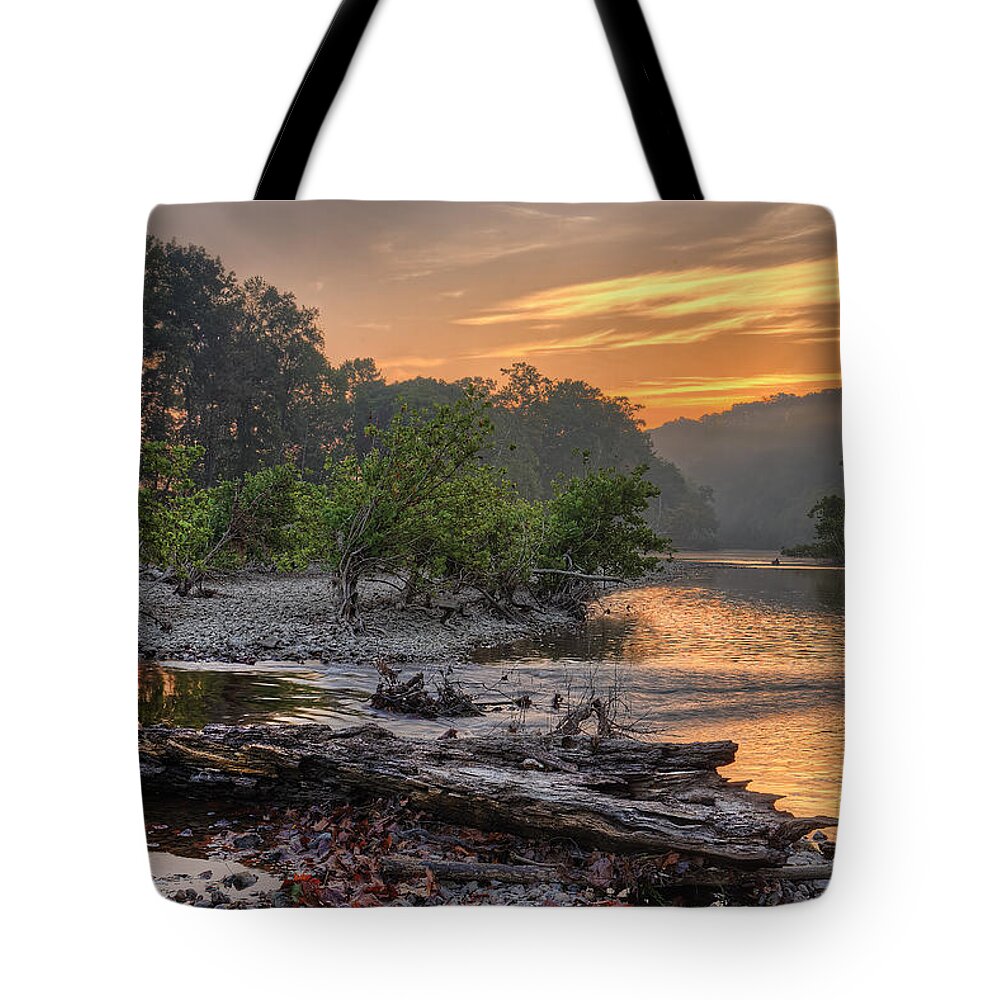 2015 Tote Bag featuring the photograph Gasconade River by Robert Charity