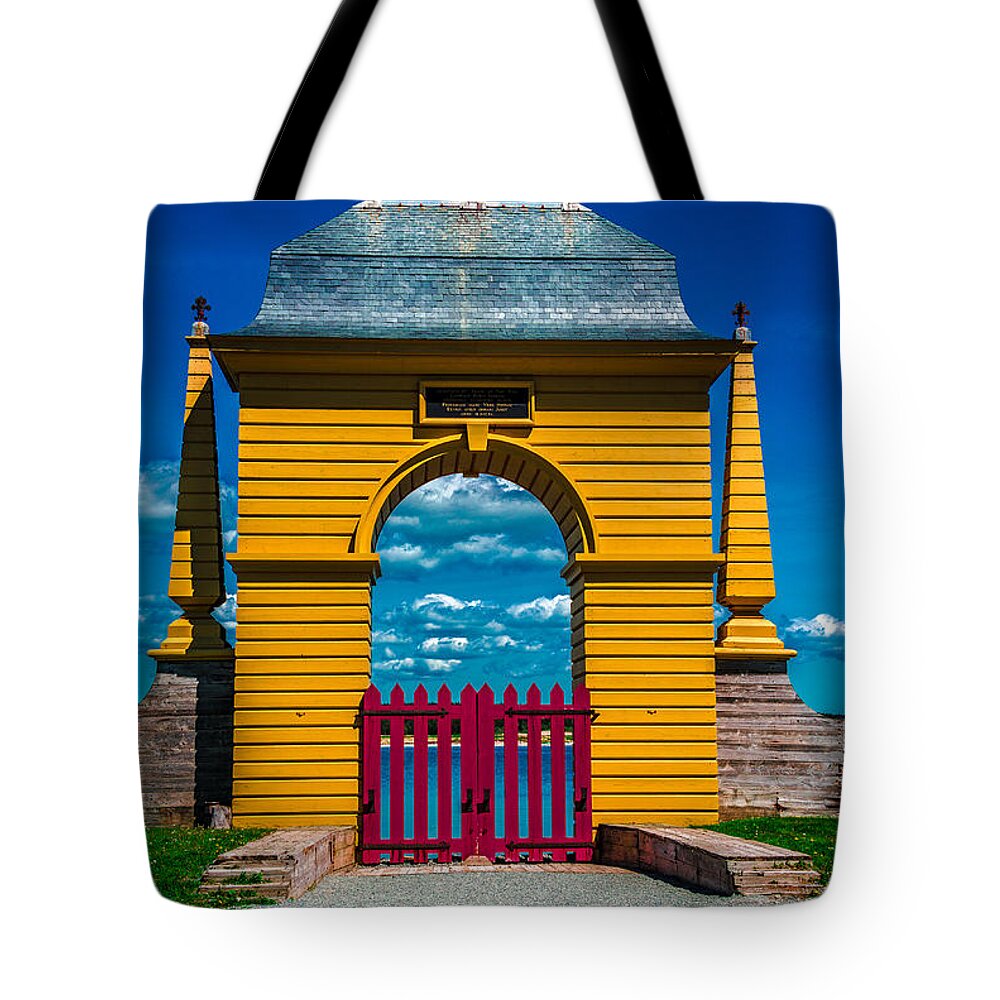 Nova Scotia Tote Bag featuring the photograph Gate to the Sea by Patrick Boening