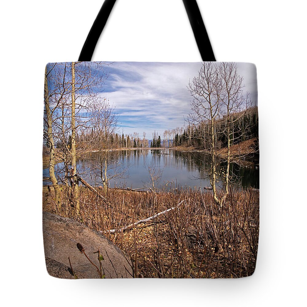 Gates Lake Tote Bag featuring the photograph Gates Lake UT by Cindy Murphy - NightVisions