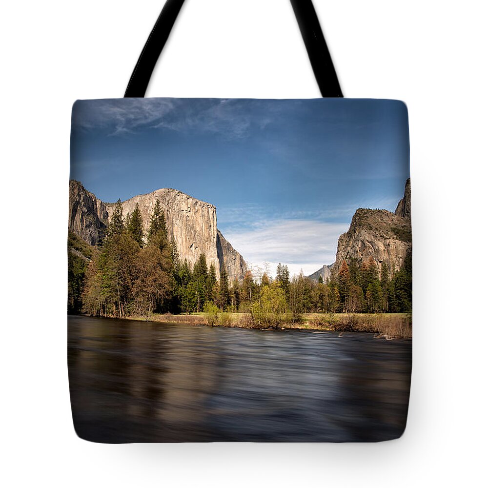 The Gates Of The Valley Tote Bag featuring the photograph Gates of the Valley by C Renee Martin