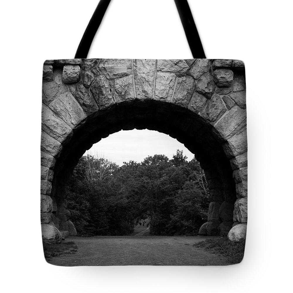 Architecture Tote Bag featuring the photograph Gateway by Jeff Severson