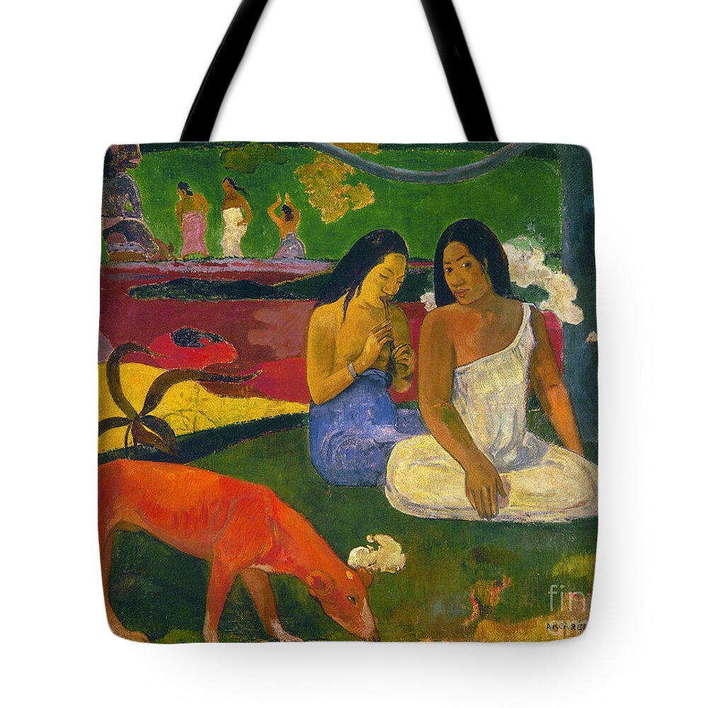 1892 Tote Bag featuring the photograph Gauguin: Arearea, 1892 by Granger