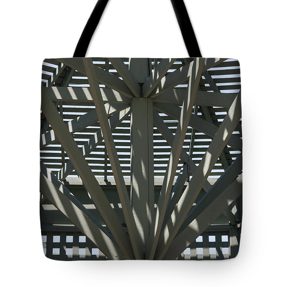 Photograph Tote Bag featuring the photograph Gazebo Abstract by Suzanne Gaff