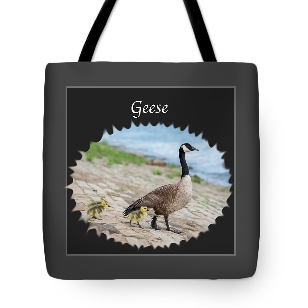 Geese Tote Bag featuring the photograph Geese in the Clouds by Holden The Moment