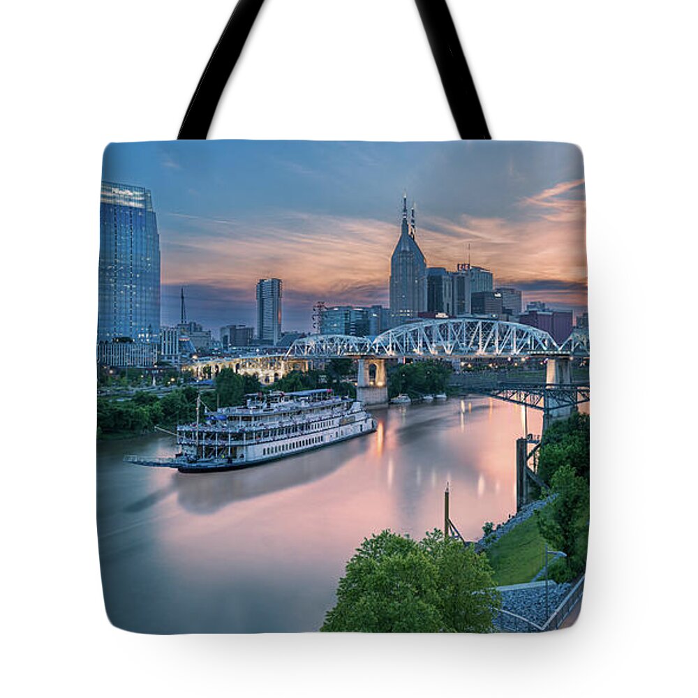 2016 Tote Bag featuring the photograph General Jackson Summer Sunset by Kenneth Everett