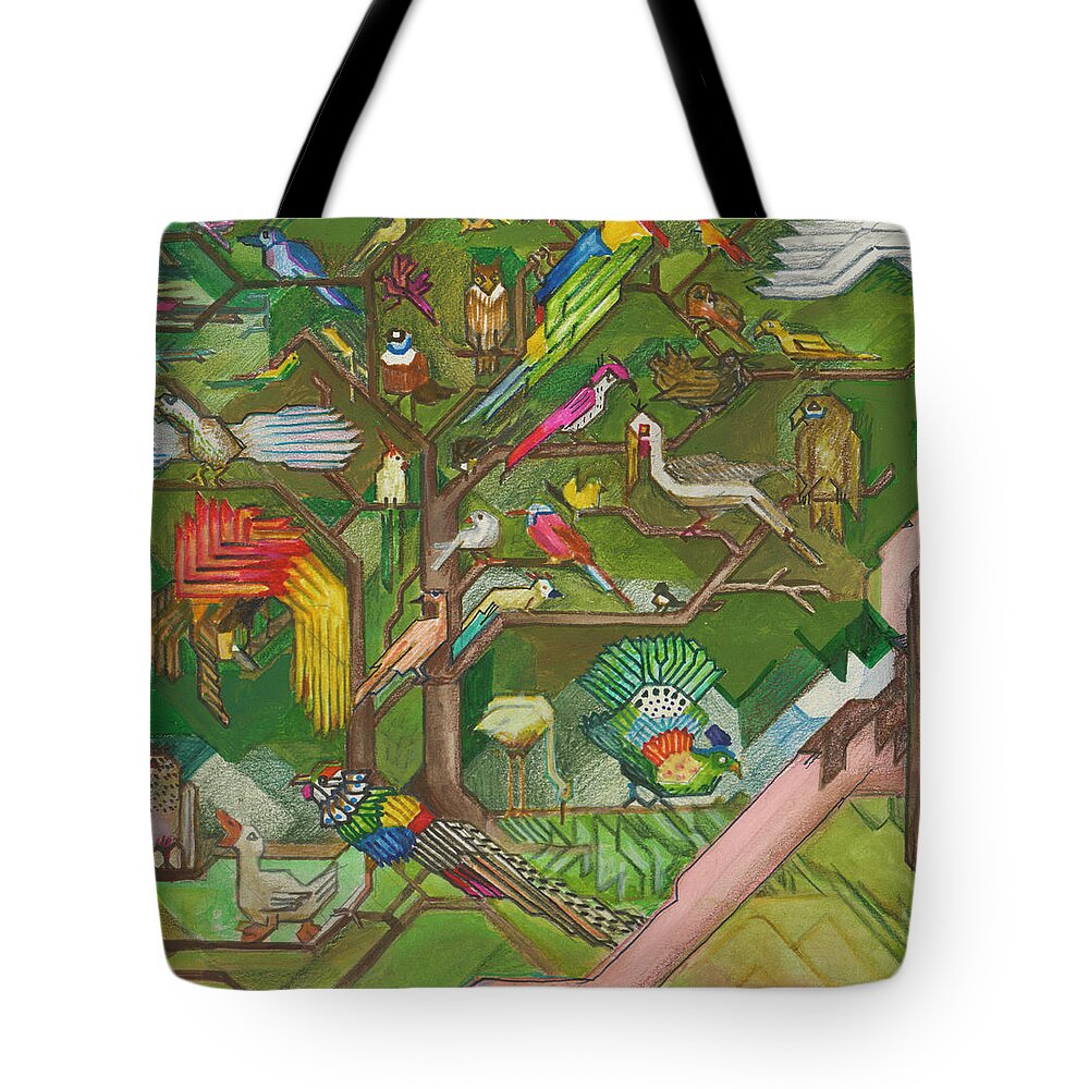 Bible Tote Bag featuring the painting Genesis - THE WIEDMANN BIBLE page 73 by Willy Wiedmann