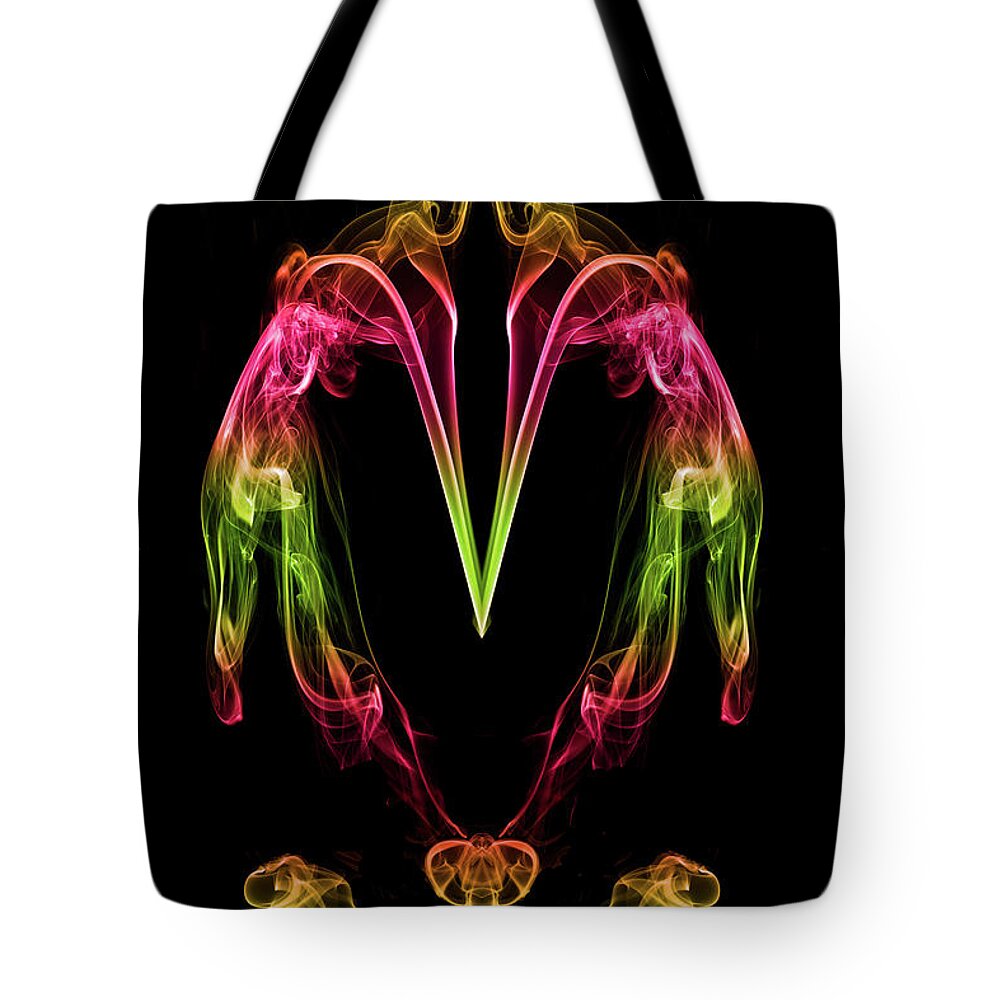 Abstract Tote Bag featuring the photograph Genie Of The Lamp 1 by Steve Purnell