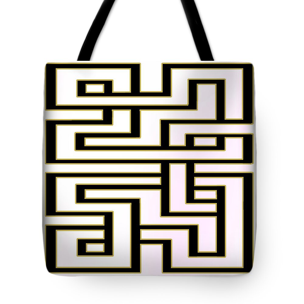 Geo 7 - Transparent Tote Bag featuring the digital art Geo 7 - Transparent by Chuck Staley