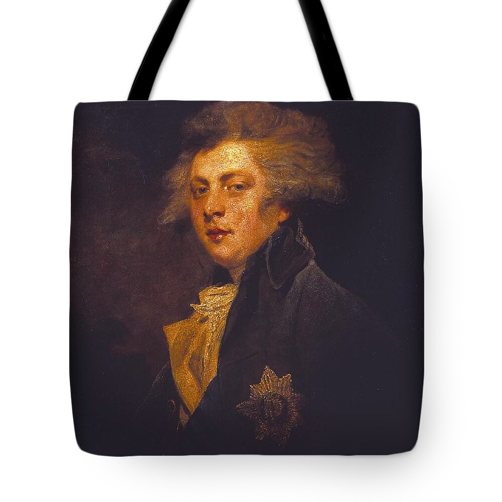 Sir Joshua Reynolds 1723–1792  George Iv When Prince Of Wales Tote Bag featuring the painting George IV when Prince of Wales by Joshua Reynolds