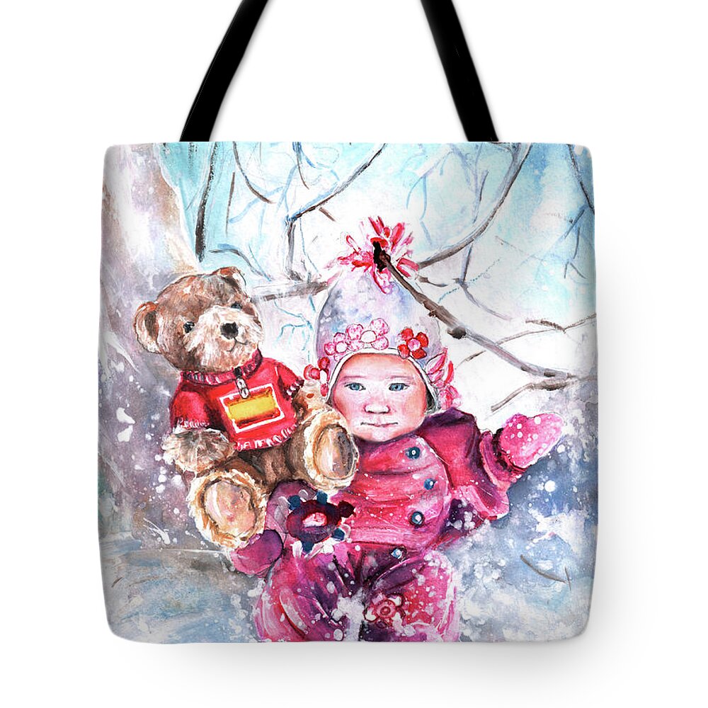 Truffle Mcfurry Tote Bag featuring the painting Georgia And Pedro by Miki De Goodaboom