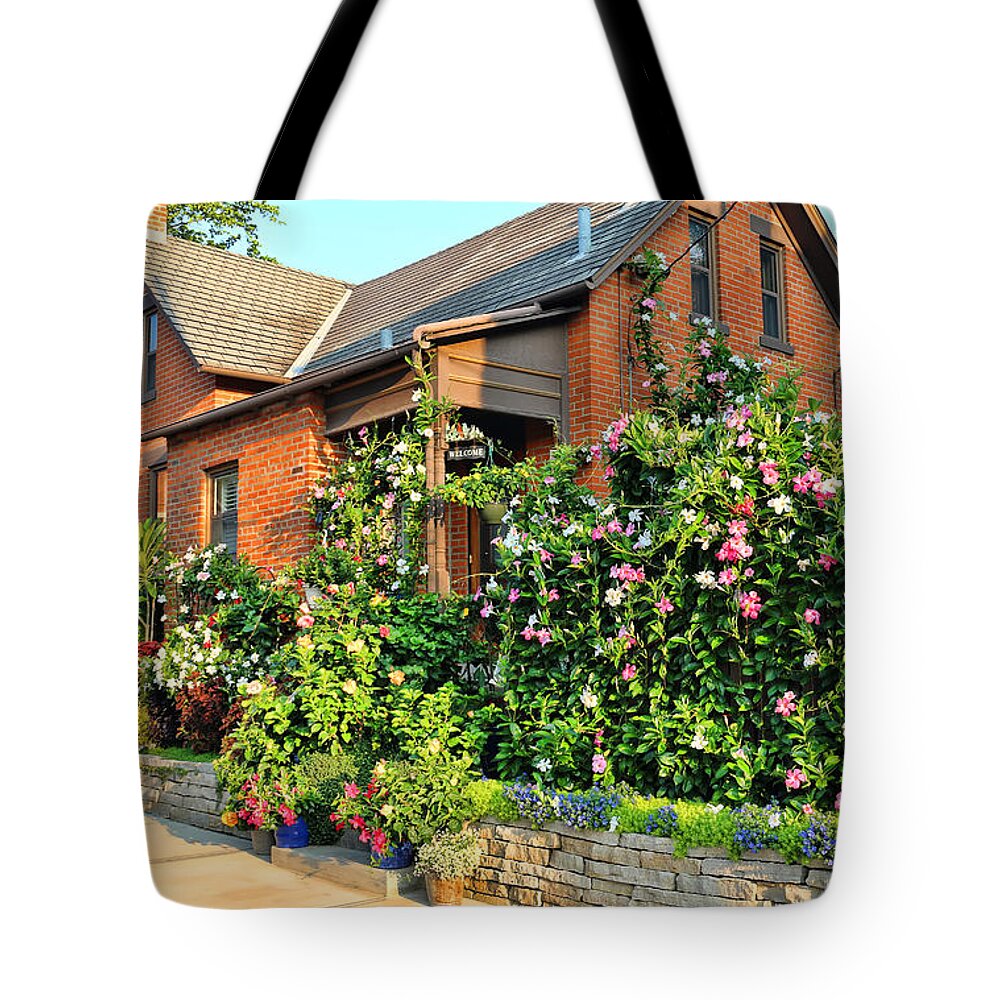 German Village Tote Bag featuring the photograph German Village House 7772 by Jack Schultz