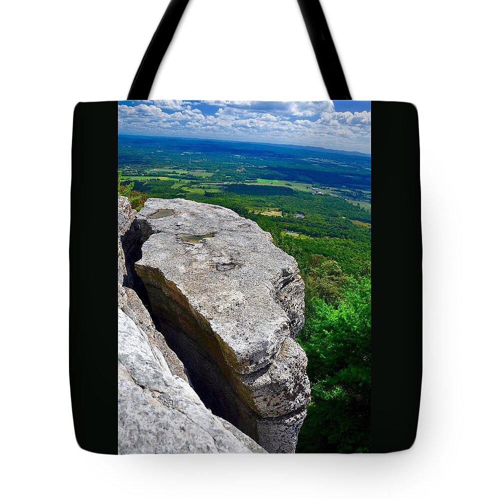 #landscape Tote Bag featuring the photograph Hiking Minnewaska by Cornelia DeDona