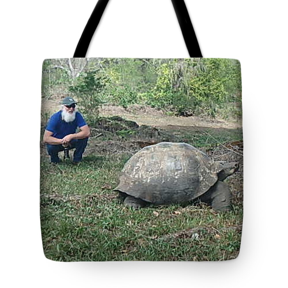 Wild Life Tote Bag featuring the photograph Giant tortes #1 by Will Burlingham