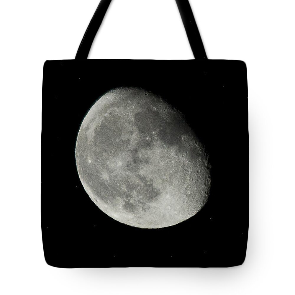 Gibbous Tote Bag featuring the photograph Gibbous by Morgan Wright
