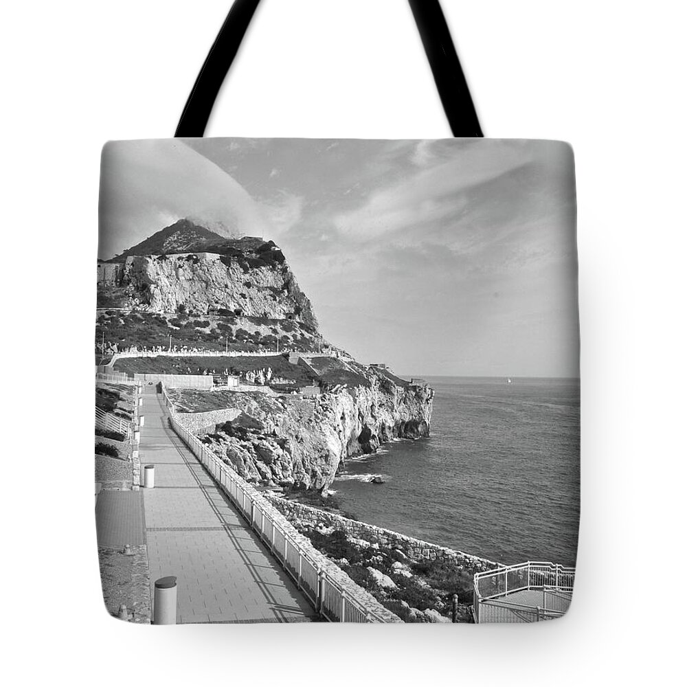 Gibraltar Rock Tote Bag featuring the photograph Gibraltar Rock by Matt MacMillan