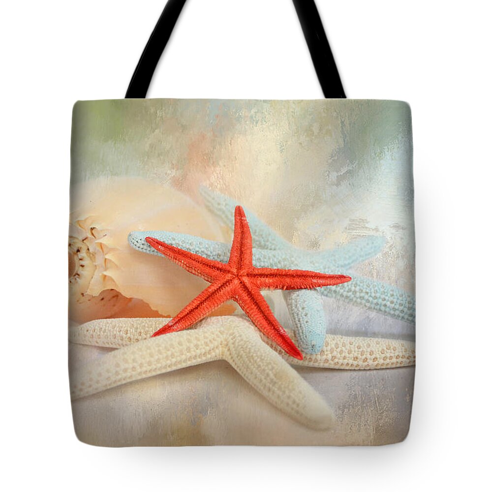 Jai Johnson Tote Bag featuring the photograph Gifts From The Sea by Jai Johnson