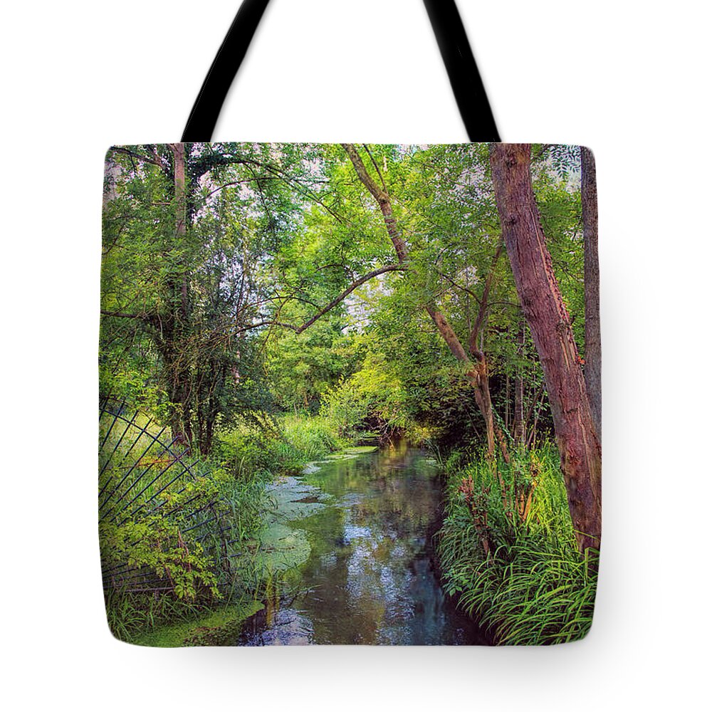 Giverny Tote Bag featuring the photograph Giverny Paradise by John Rivera