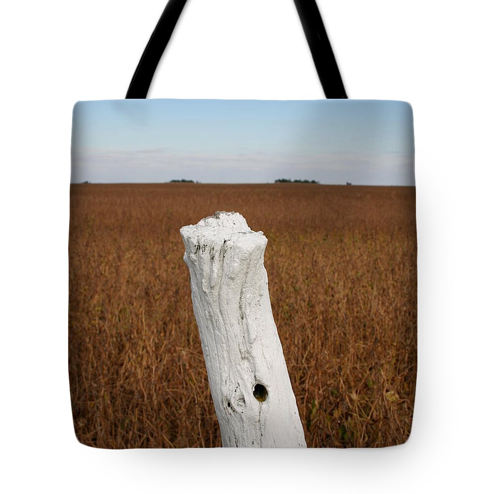 Gk Harvest Post Tote Bag featuring the photograph GK Harvest Post by Dylan Punke