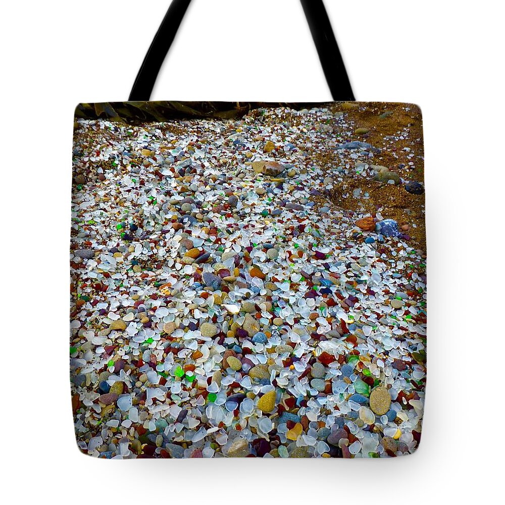 Glass Beach Tote Bag featuring the photograph Glass Beach by Amelia Racca