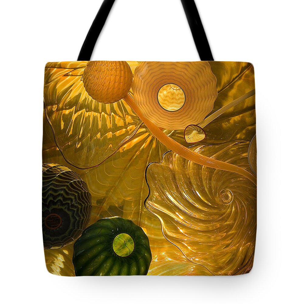 Glass Abstract Tote Bag featuring the photograph Glass Abstract by David Patterson