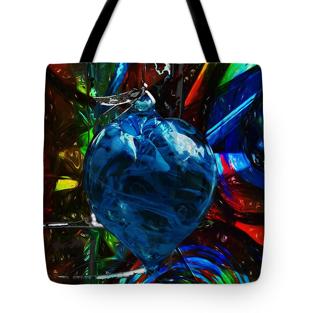 Abstract Tote Bag featuring the photograph Glass Heart by Sue Masterson
