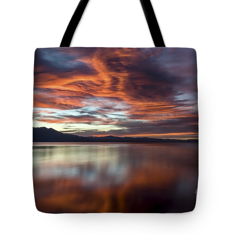  Tote Bag featuring the photograph Glassy Tahoe by Mitch Shindelbower