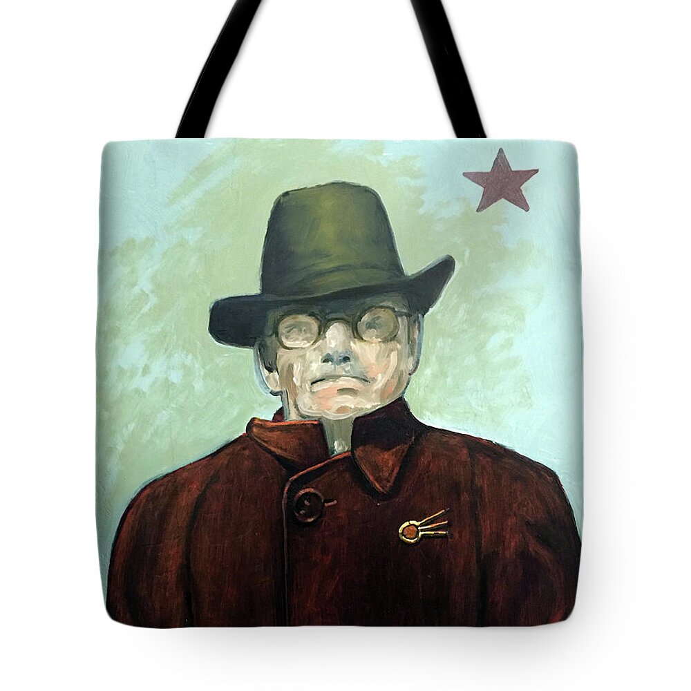 Portrait Tote Bag featuring the painting GlavnyKonstruktor by William Stoneham