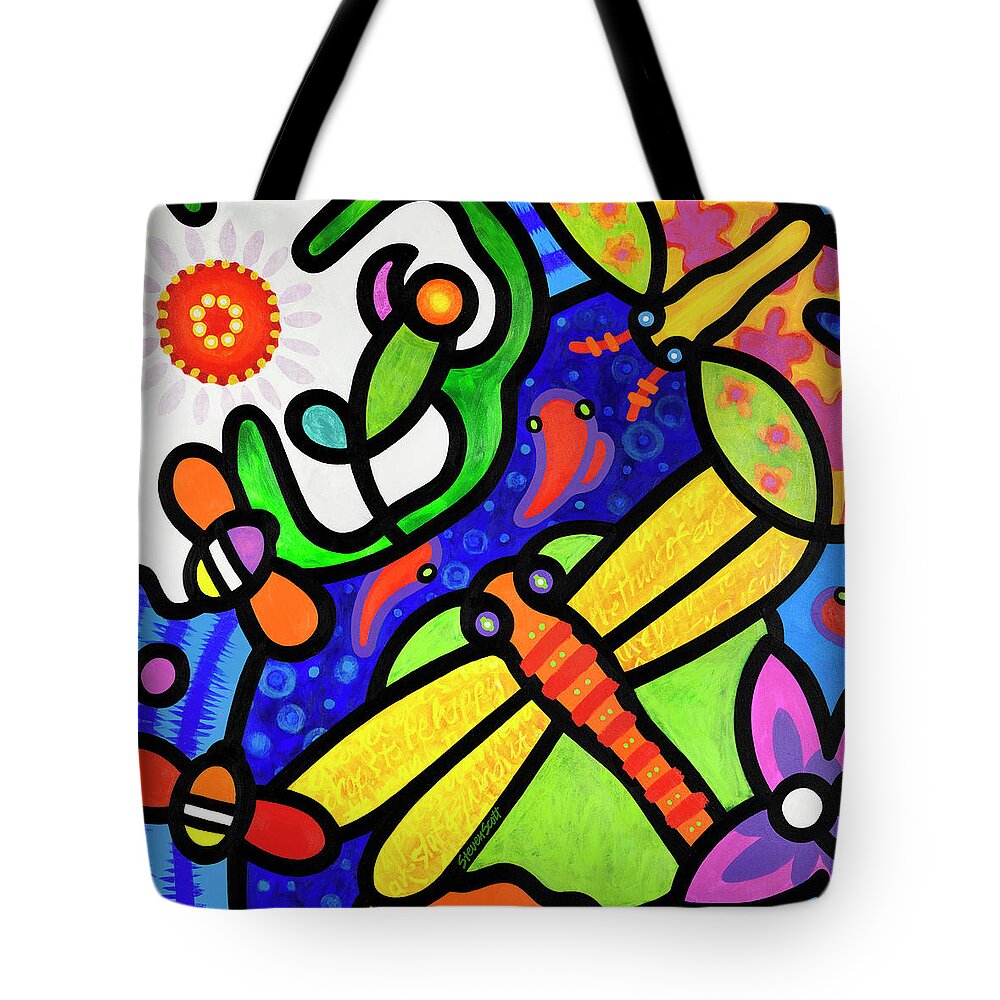 Butterfly Tote Bag featuring the painting Glen Lake by Steven Scott