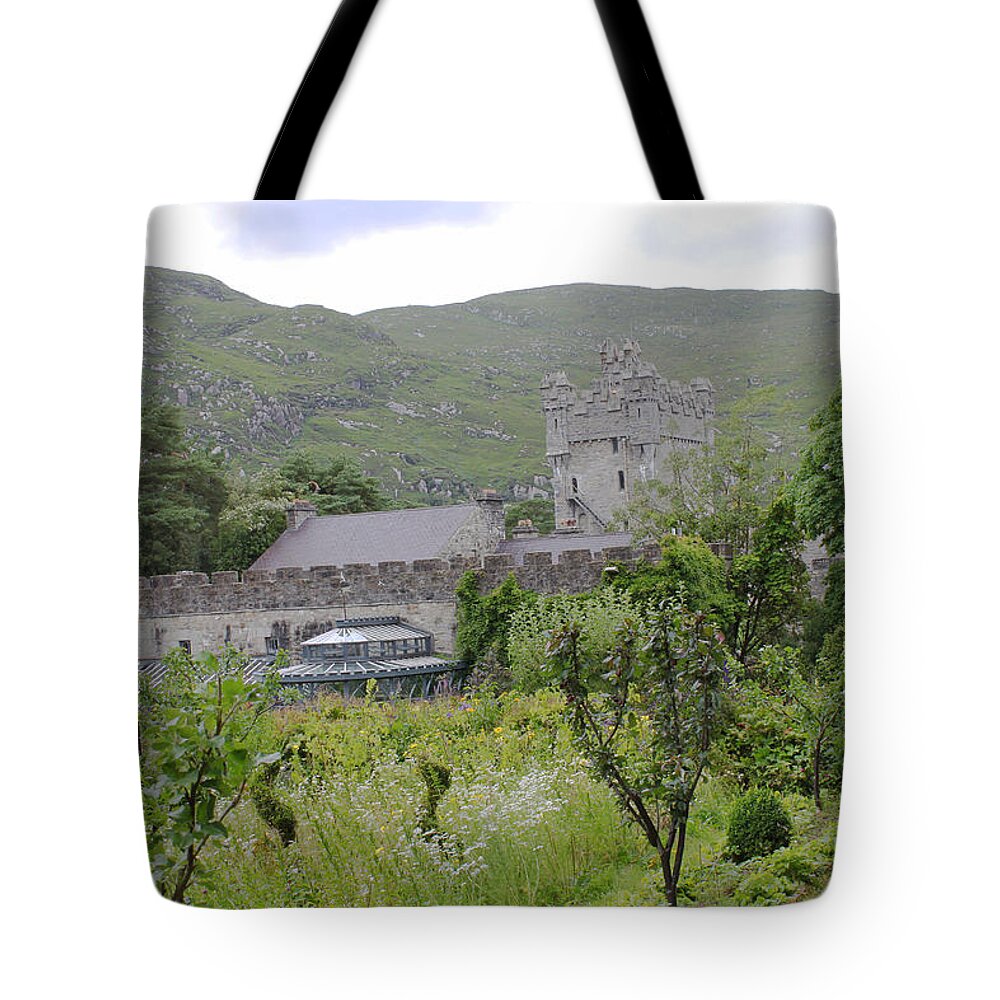 Glenveagh Castle Tote Bag featuring the photograph Glenveagh Castle Gardens 4287 by John Moyer