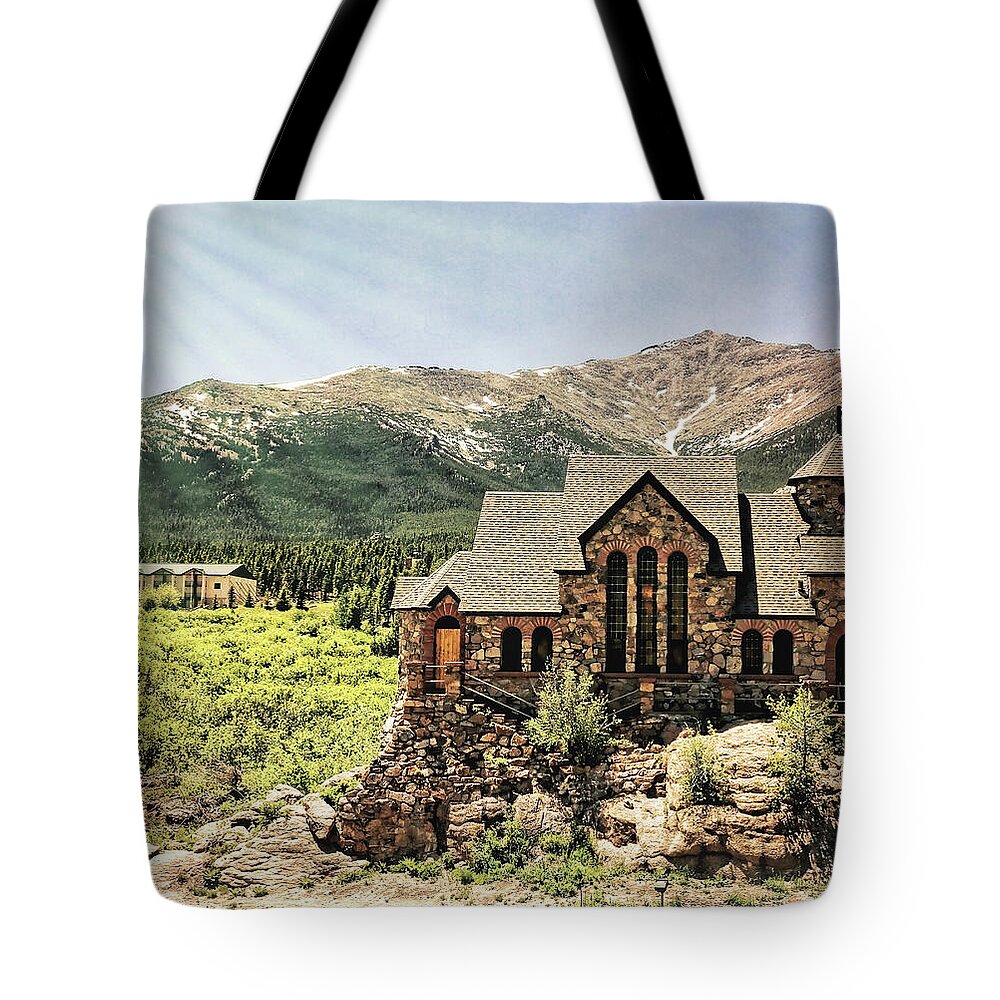Chapel Tote Bag featuring the photograph Glorious Day by Judy Vincent