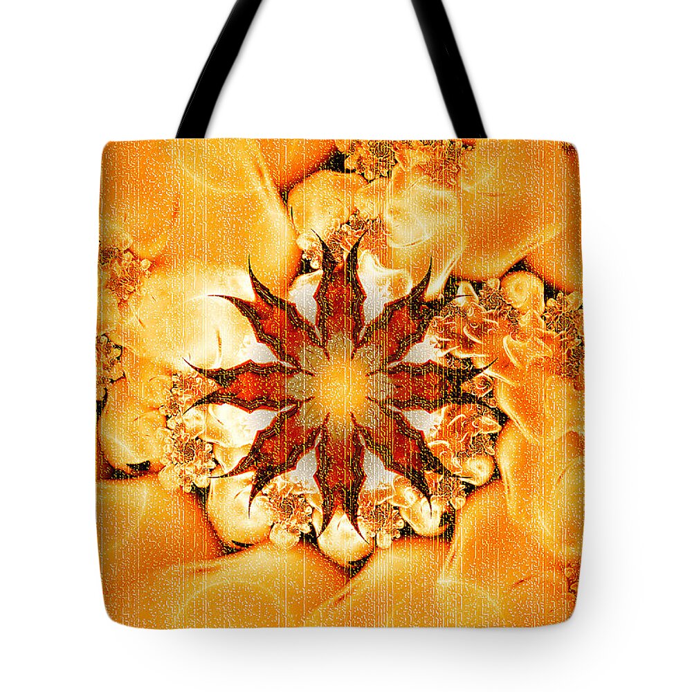 Fractal Tote Bag featuring the digital art Glow by Richard Ortolano