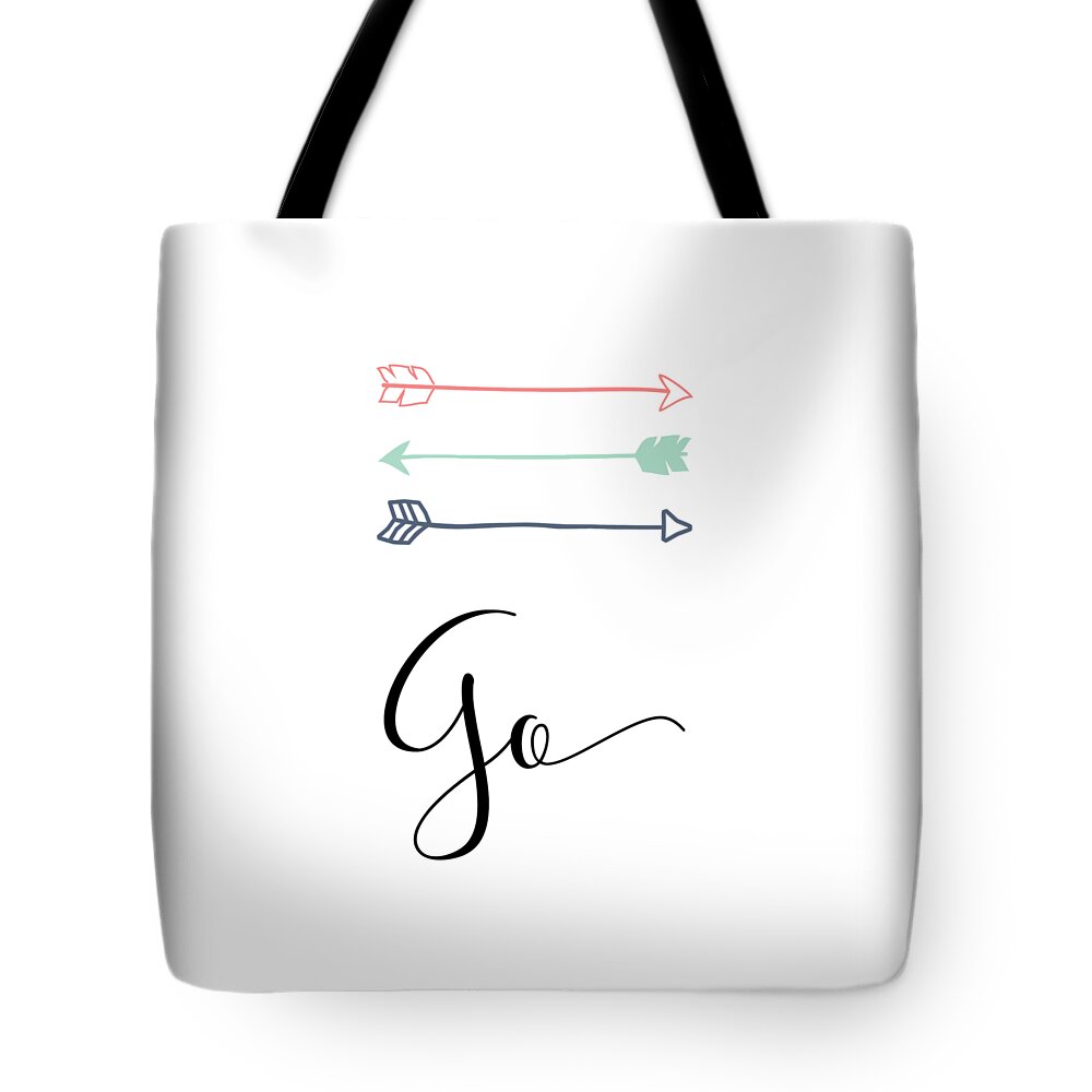 Go Tote Bag featuring the mixed media go by Nancy Ingersoll