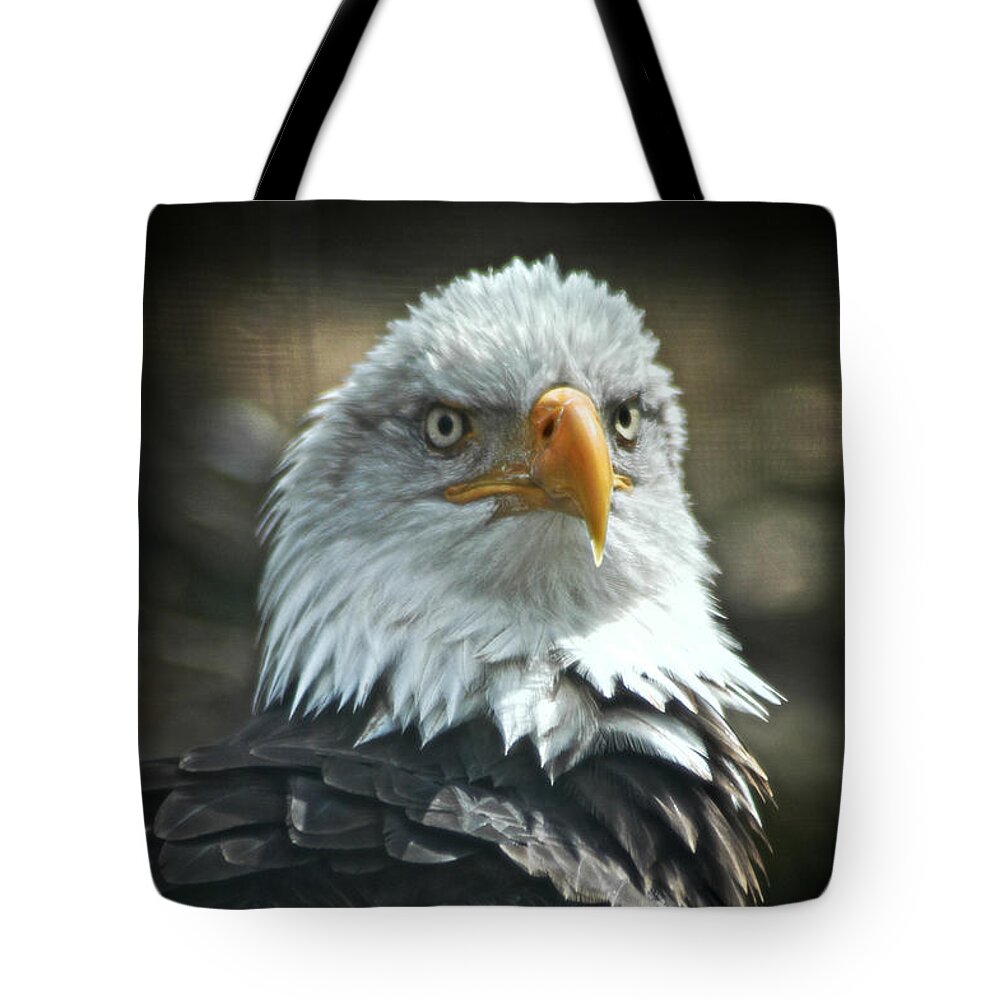 Bald Eagle Tote Bag featuring the photograph God Bless America by Mike Martin