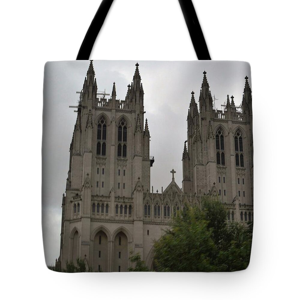 Worship Tote Bag featuring the photograph God's House by Charles HALL