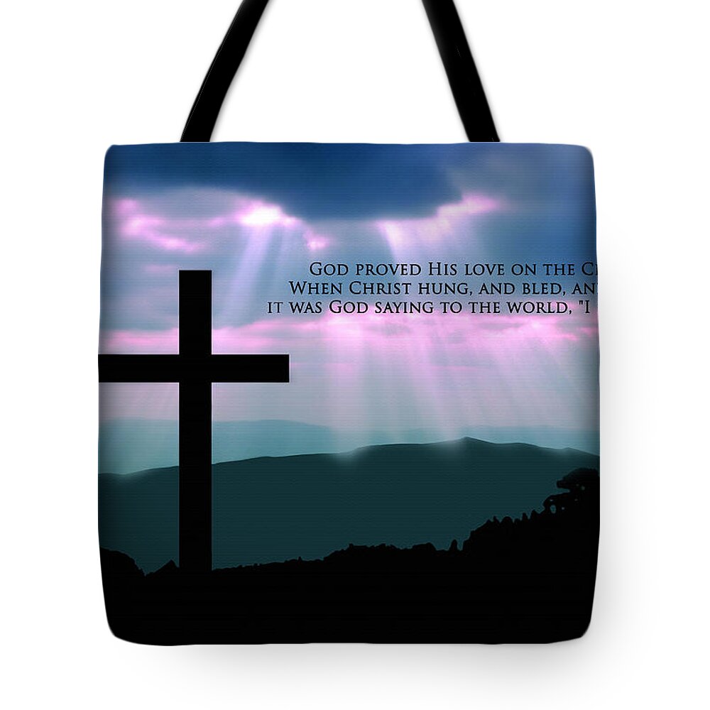 God Tote Bag featuring the digital art God's Love by Gregory Murray