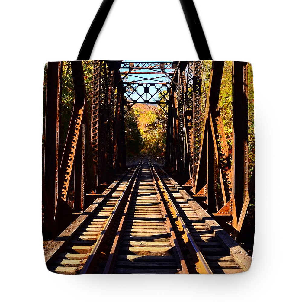 Bridge Tote Bag featuring the photograph Going Thruogh by Harry Moulton