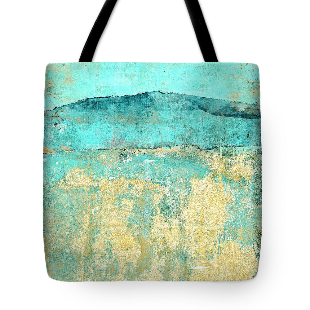 Abstract Tote Bag featuring the mixed media Going Wherever It Leads by Carol Leigh