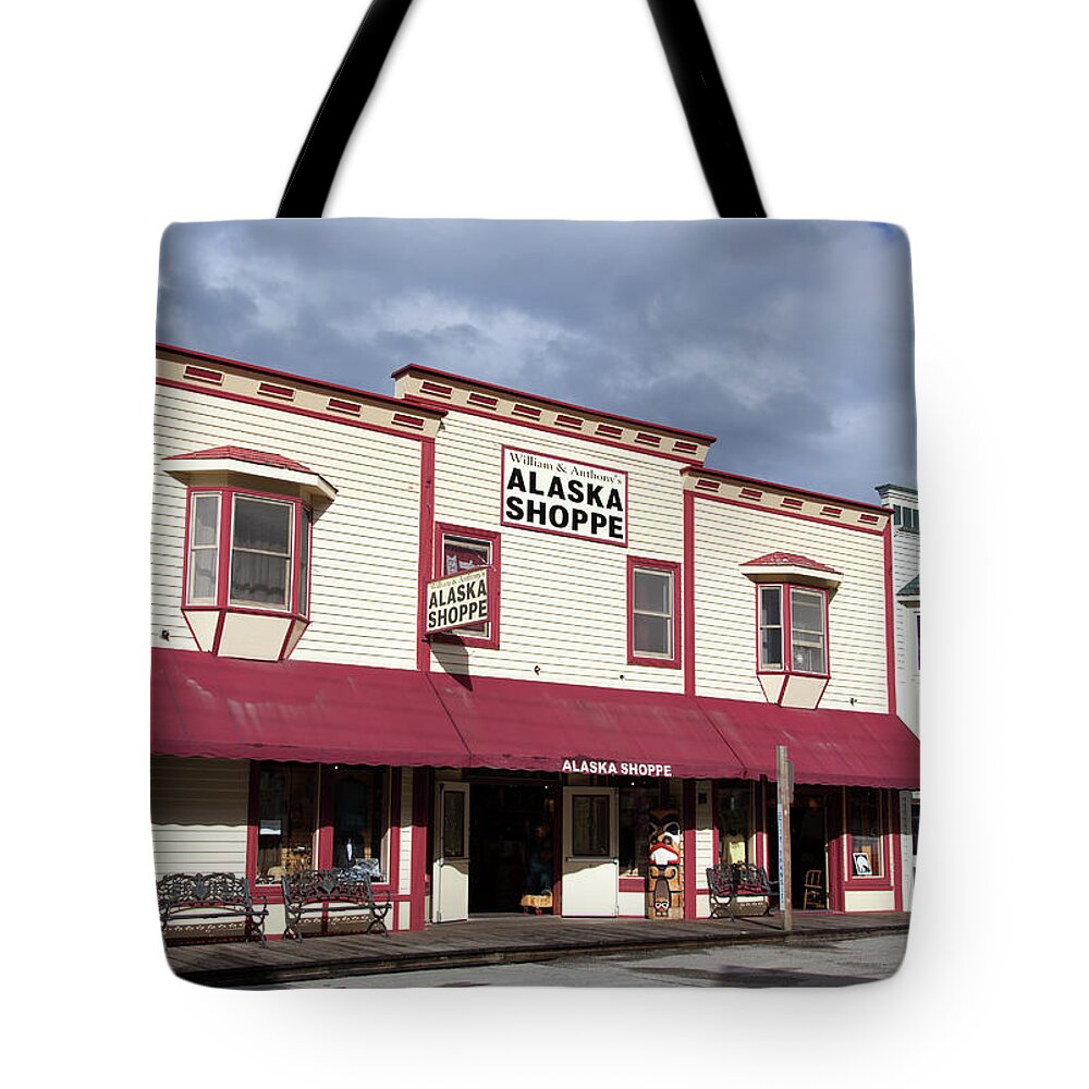 Street Tote Bag featuring the photograph Gold Rush Town by Ramunas Bruzas
