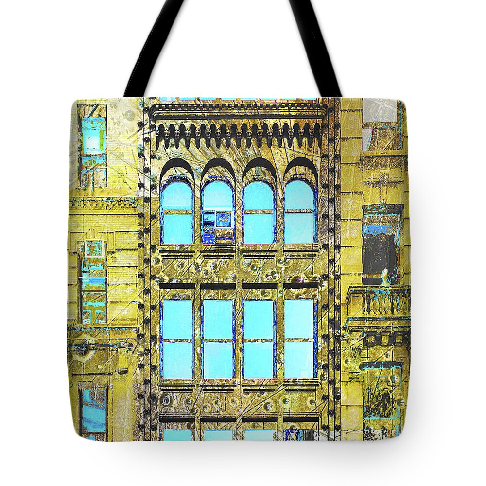 Front Tote Bag featuring the mixed media Vista by Tony Rubino