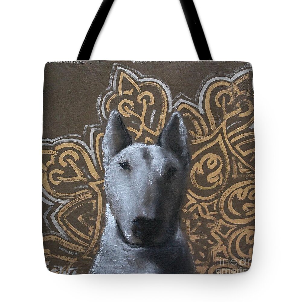 Noewi Tote Bag featuring the painting Golden Bully by Jindra Noewi
