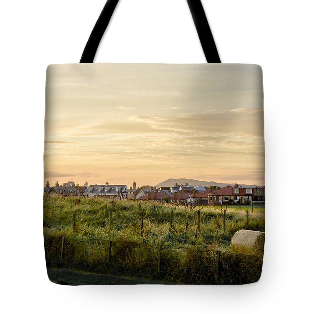 Countryside Landscape Tote Bag featuring the photograph Golden Evening. by Elena Perelman