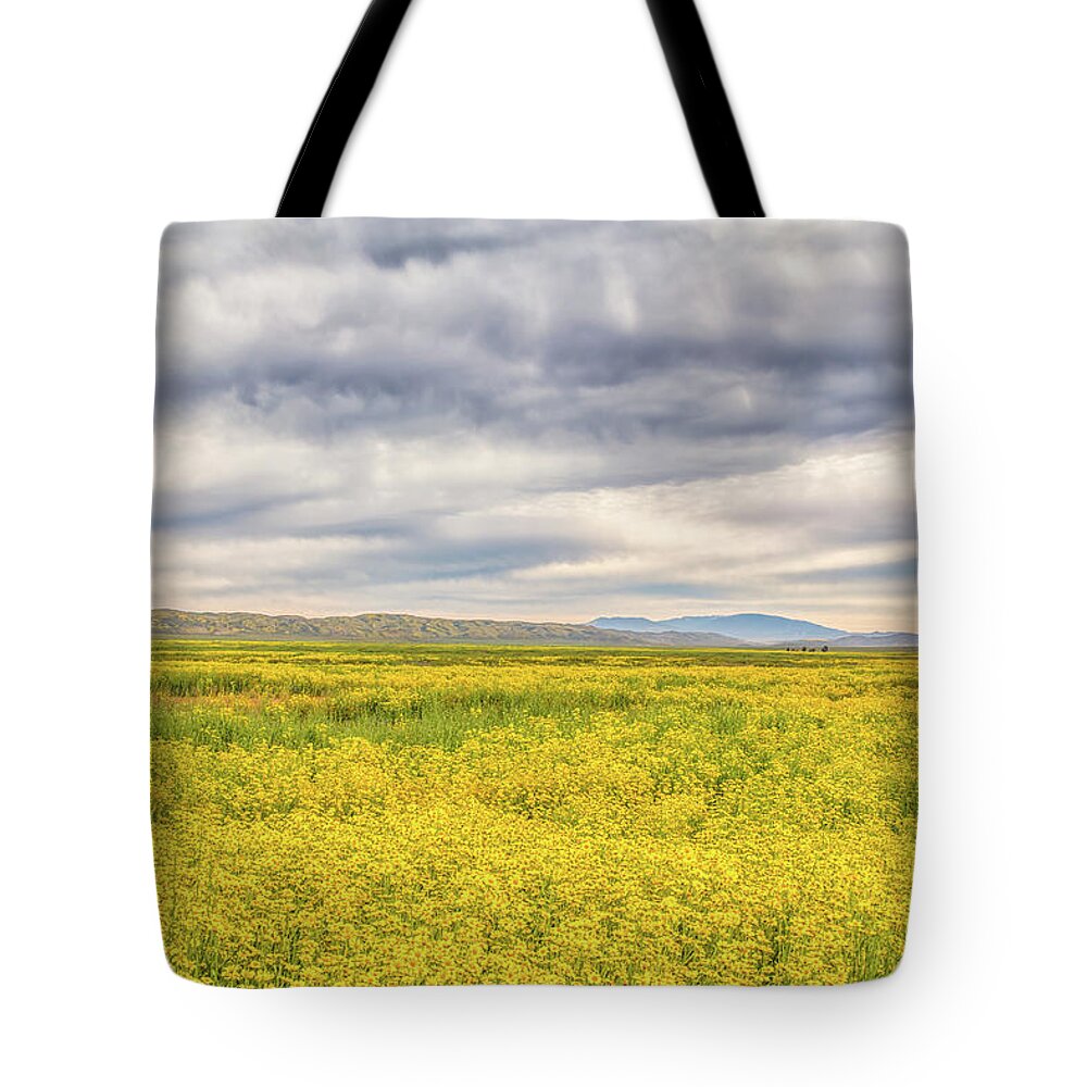 California Tote Bag featuring the photograph Golden Field and Clouds by Marc Crumpler