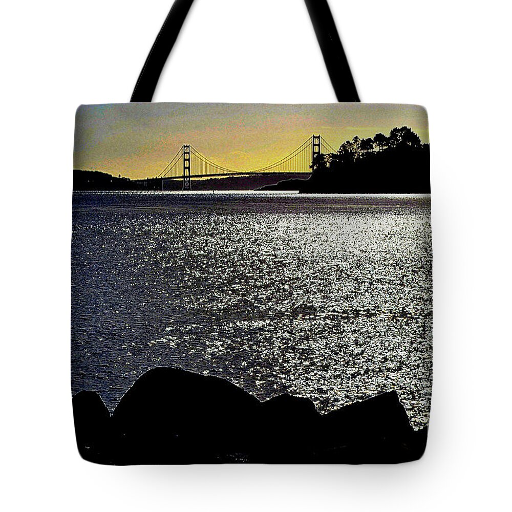 Golden Gate Bridge Tote Bag featuring the photograph Golden Gate Bridge 2 by Diane montana Jansson