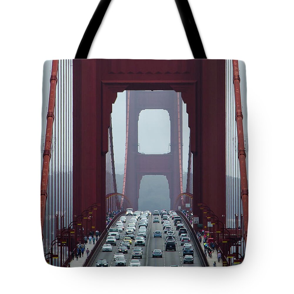 San Francisco Tote Bag featuring the photograph Golden Gate Bridge, San Francisco by Andy Myatt