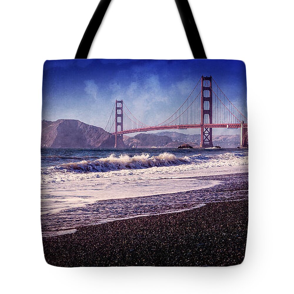 Golden Tote Bag featuring the photograph Golden Gate by Everet Regal