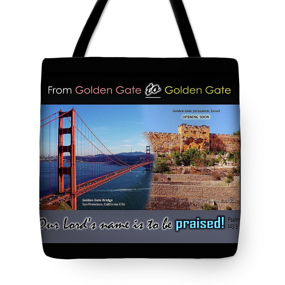 Travel Tote Bag featuring the photograph Golden Gate to Golden Gate by Brian Tada