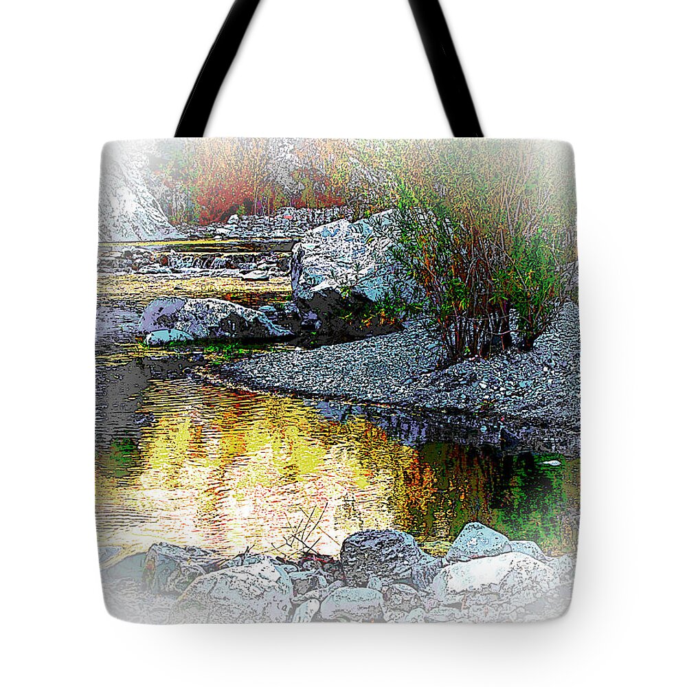 Landscape Tote Bag featuring the photograph Golden Glow by Pat Wagner