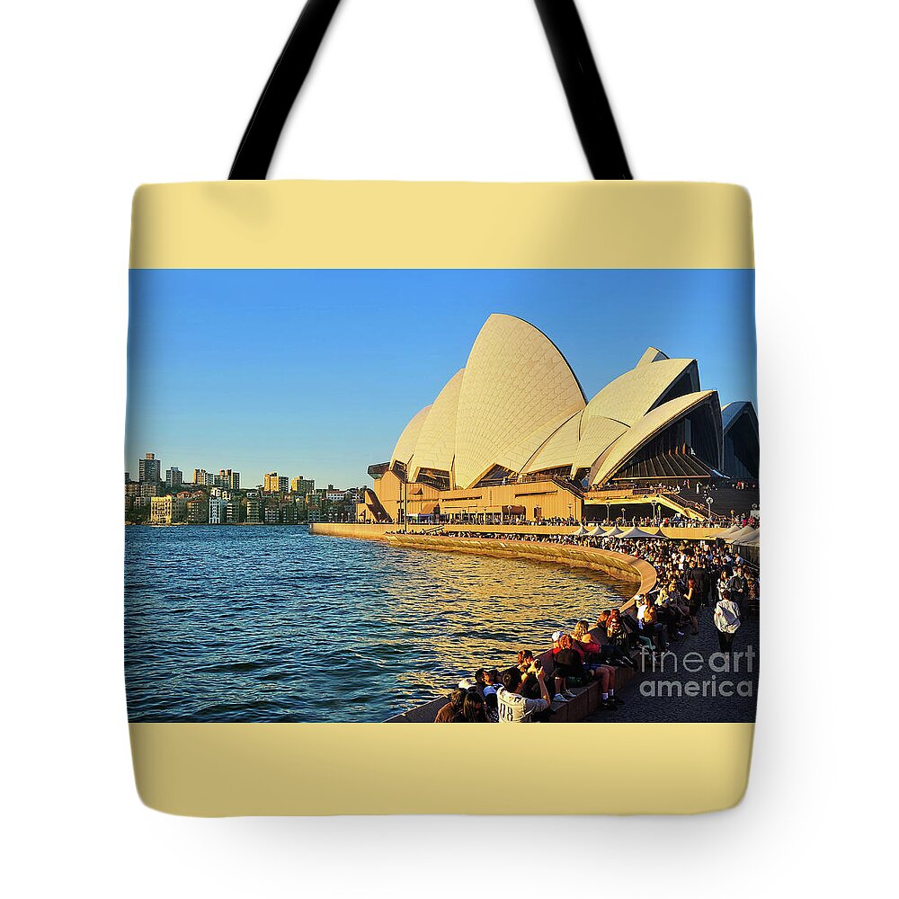 Photography Tote Bag featuring the photograph Golden Hour Opera by Kaye Menner by Kaye Menner