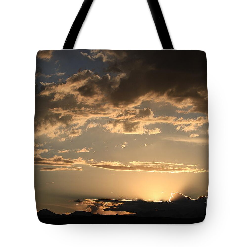 Sun Rise Tote Bag featuring the photograph Golden Morning by Edward R Wisell